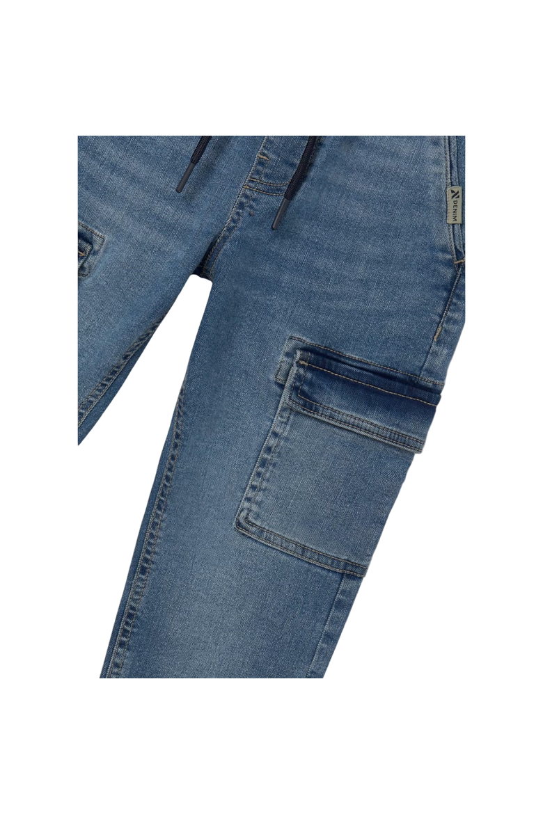 Denim Cargos, Alternate, color, Blue Denim