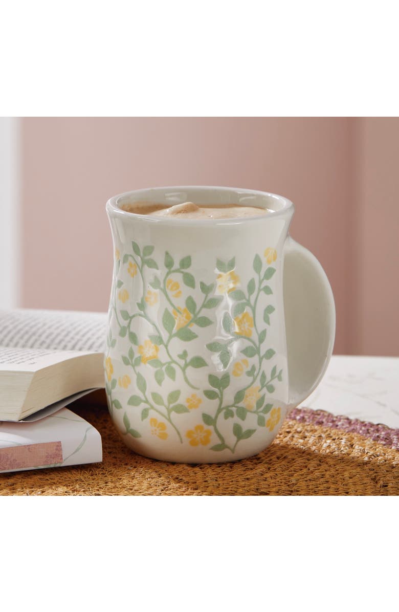 tag Cozy Cocoon Handwarmer Stoneware Mug Multi 18 oz 3.75x3.75x5 in, Alternate, color, White