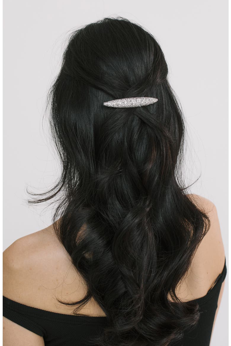 Czarina Crystal Barrette, Alternate, color, CRYSTAL