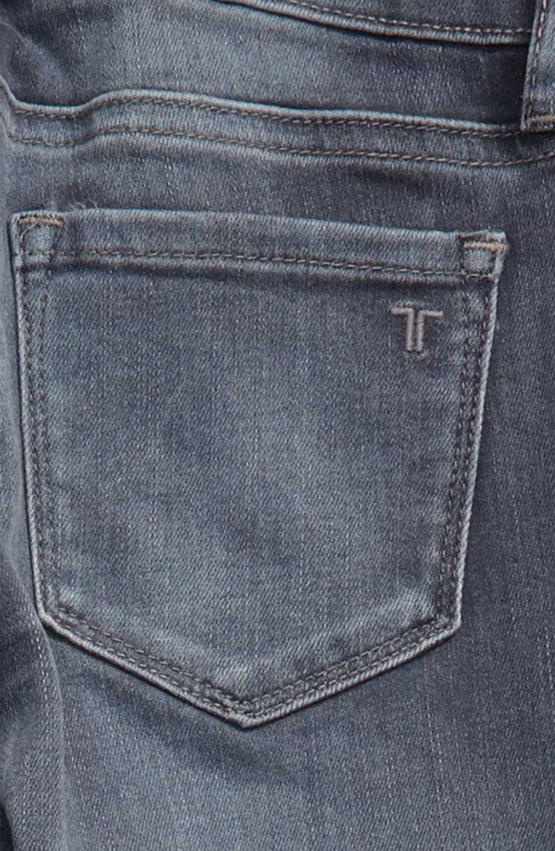 Tractr Diane Mid Rise Raw Hem Skinny Jeans, Alternate, color, 