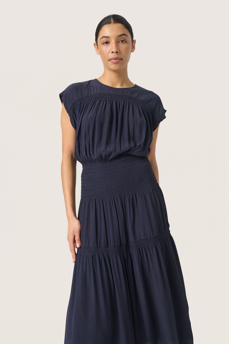 SLLayna Short Sleeve Dress, Alternate, color, Night Sky