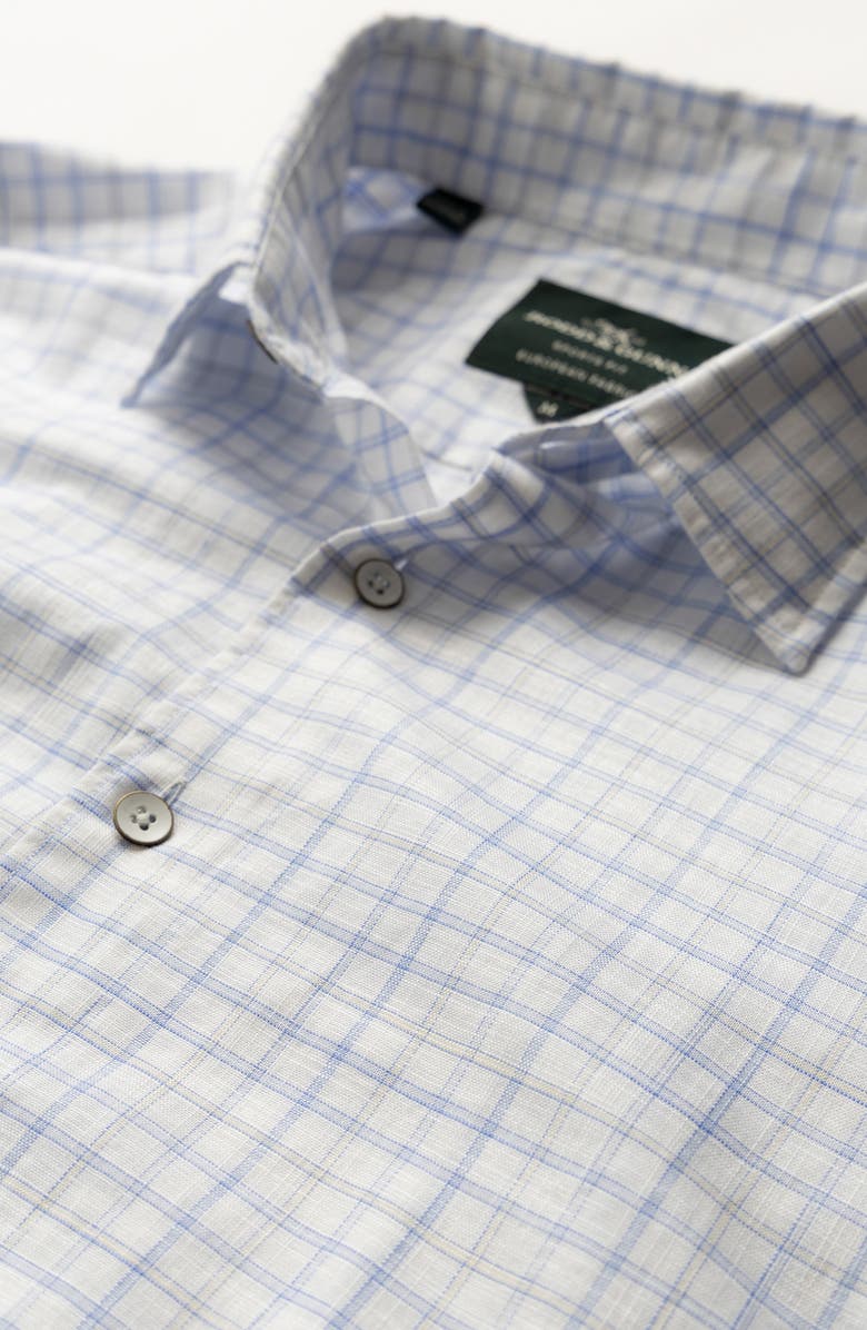 Rodd & Gunn Mount Victor Check Cotton & Linen Button-Up Shirt, Alternate, color,