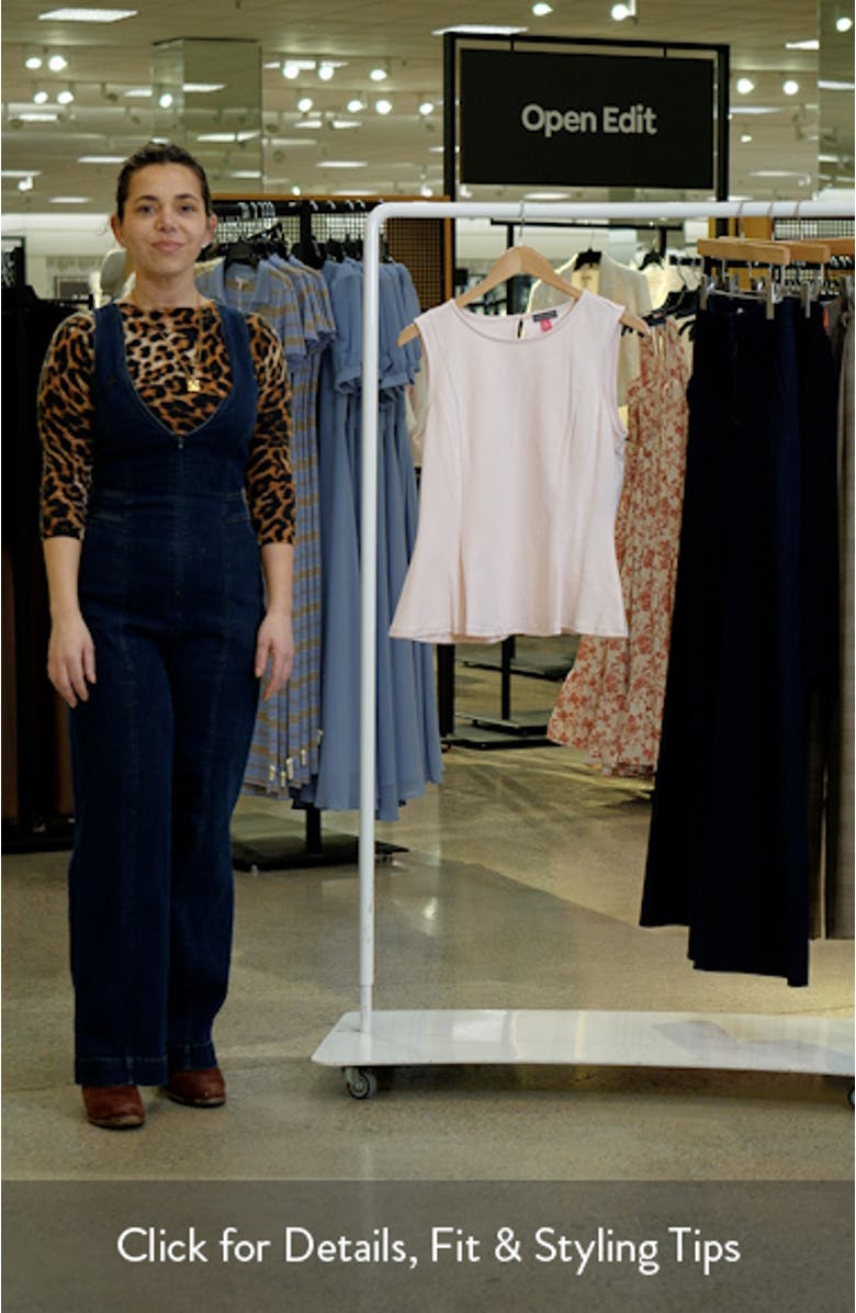 Cotton Blend Peplum Tank, sales video thumbnail