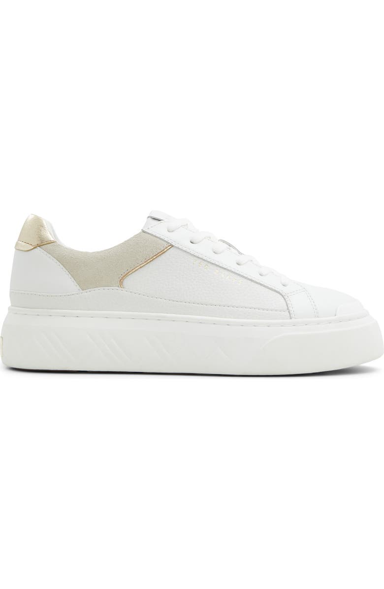 Ted Baker London Adison Platform Sneaker, Alternate, color, White