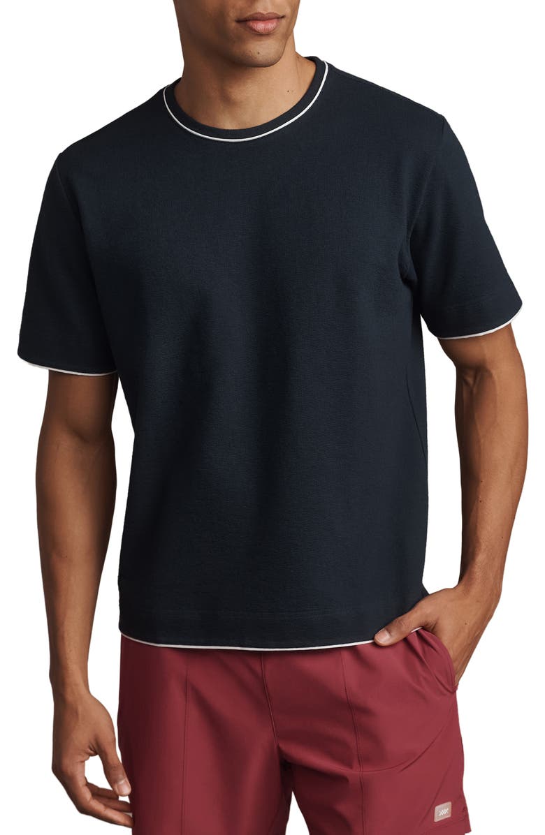 Rhone Seaside French Terry T-Shirt, Main, color, True Navy