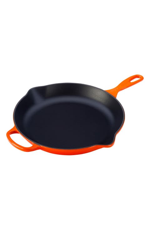 Signature Handle Enamel 11 3/4 Inch Cast Iron Skillet