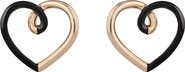 Bea Bongiasca Two-Tone Heart Earrings