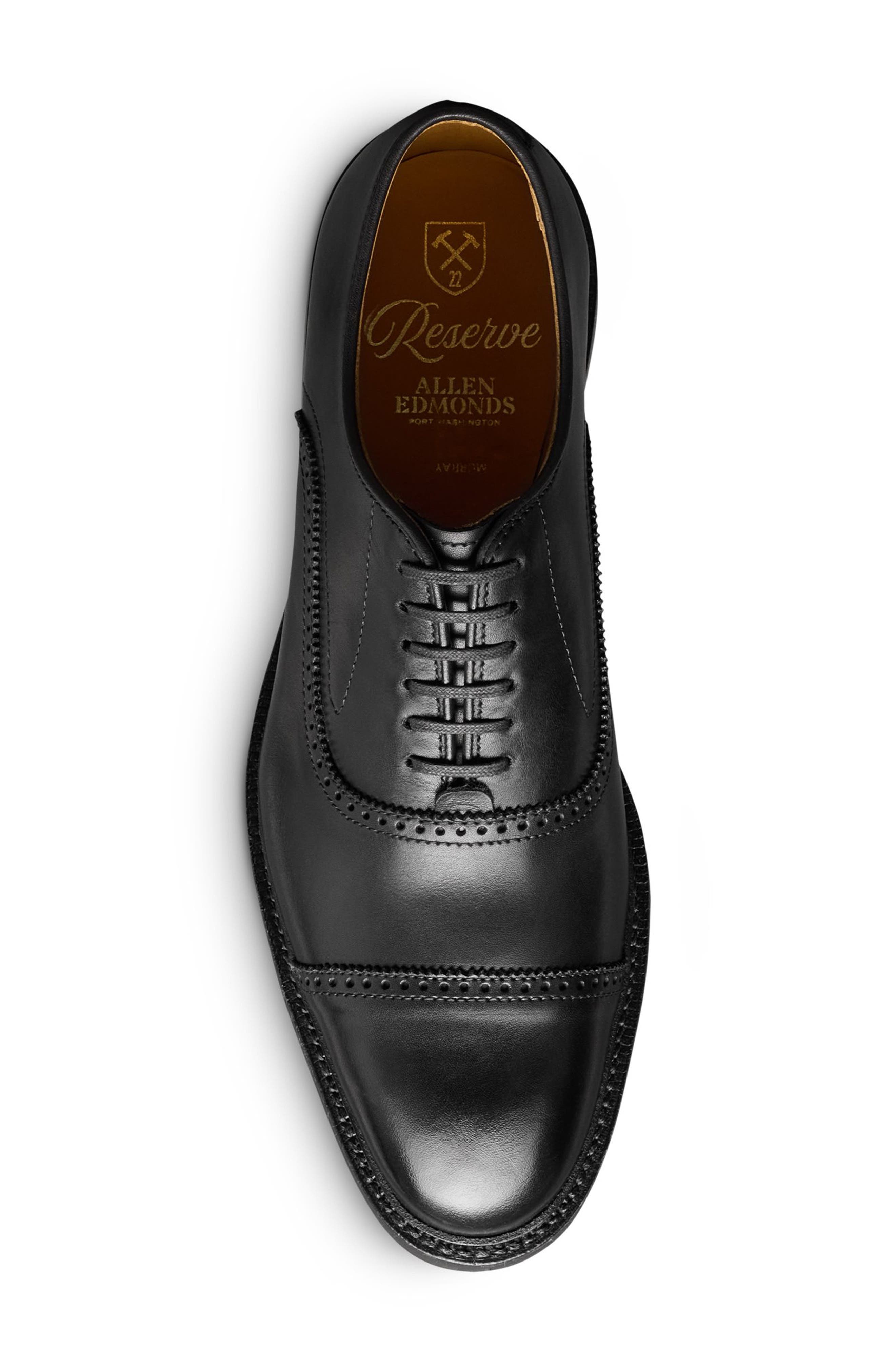 Allen Edmonds Murray Reserve Cap Toe Oxford Dress Shoe, Alternate, color, Black