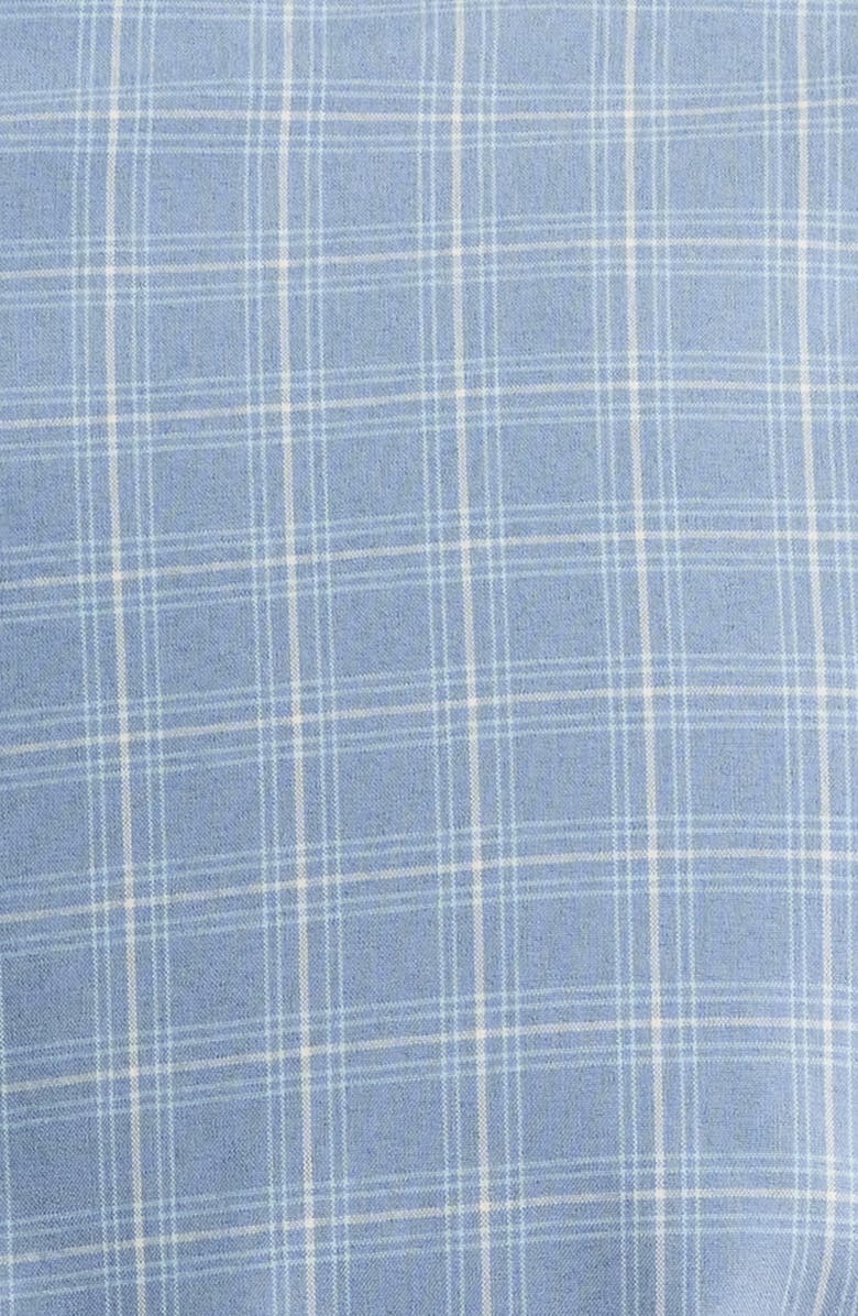 Peter Millar Reese Shadow Check Performance Poplin Button-Up Shirt, Alternate, color, Rain Cloud