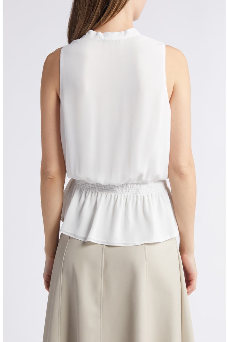 Golriz Wrap Tie Waist Sleeveless Top, Alternate, color, WHITE