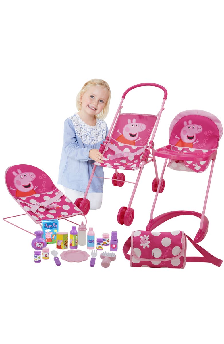 Peppa Pig 19 Piece Doll Sleep N' Play Set 3+, Alternate, color, Multicolored