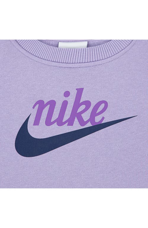 Nike Kids' New Impressions Crewneck Top & Flared Leggings Set In Gray