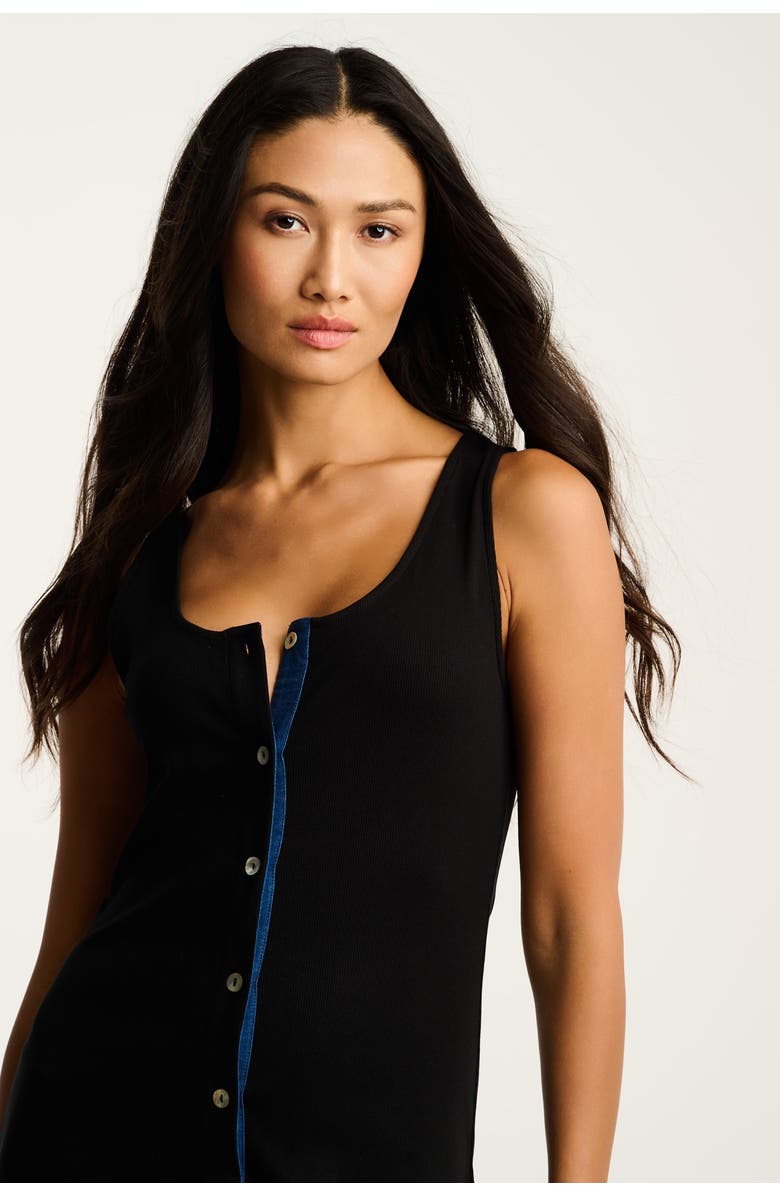 Lisa Todd Pure Pima Rib Dress, Alternate, color, Black