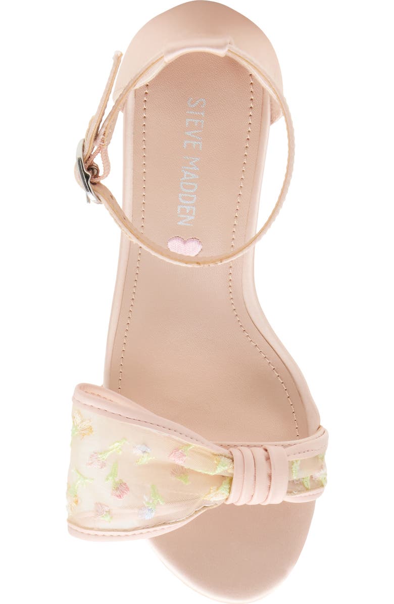 Steve Madden Kids' Jabigl Ankle Strap Sandal, Alternate, color, Blush Mesh