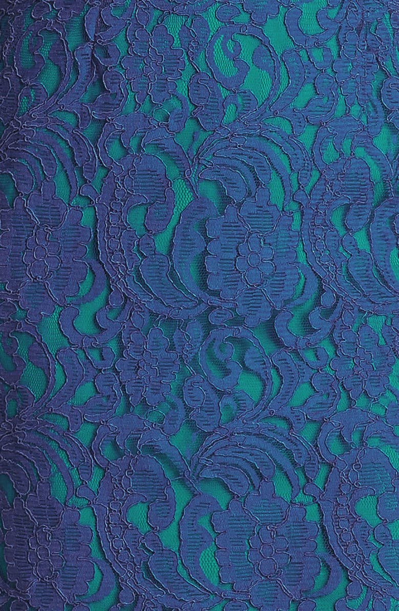 Ivy & Blu Cap Sleeve Lace Dress, Alternate, color, 