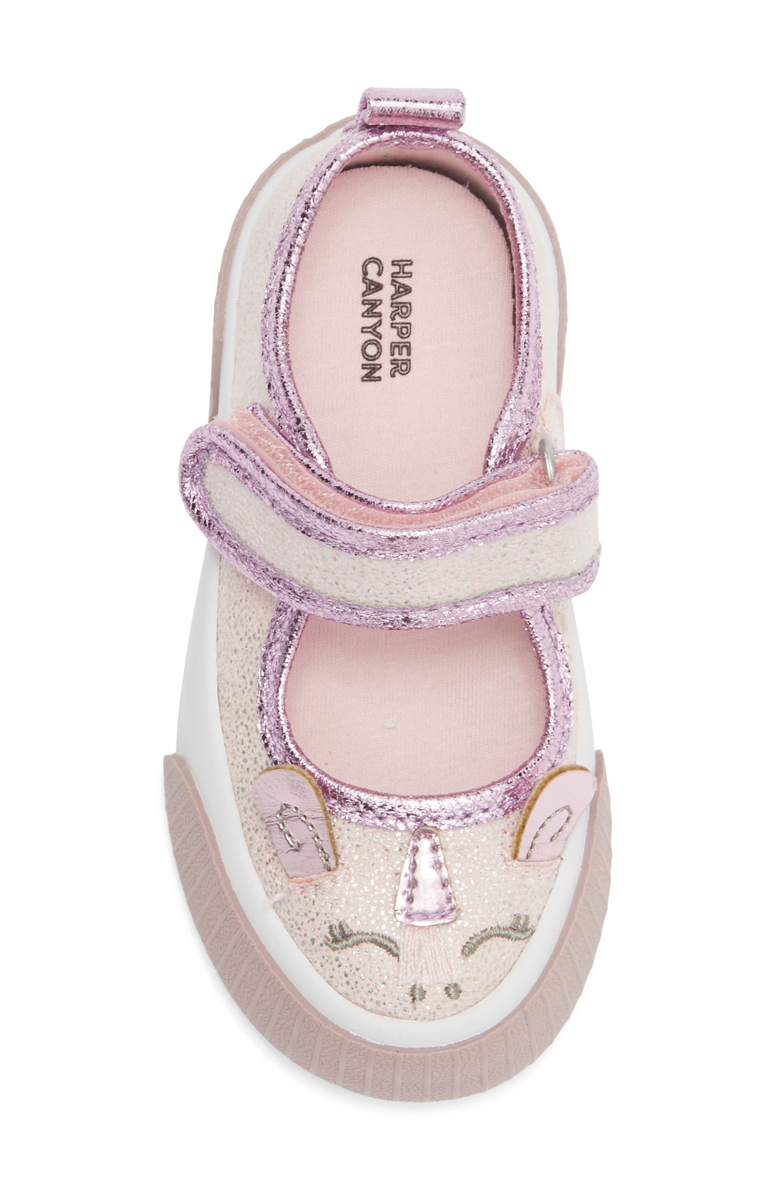 Kids' Pixie Unicorn Mary Jane Sneaker, Alternate, color, PURPLE SHIMMER