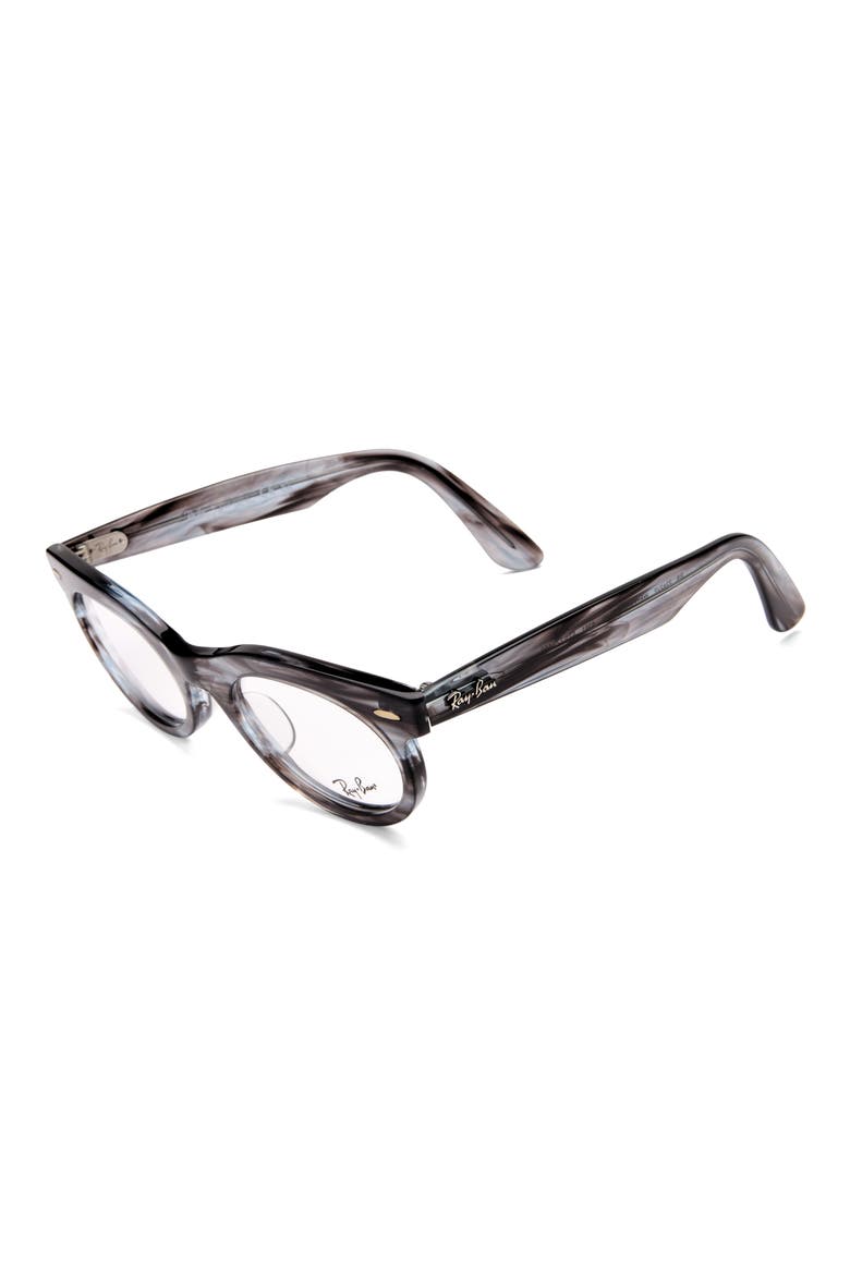 53mm Oval Optical Glasses, Alternate, color, BLUE