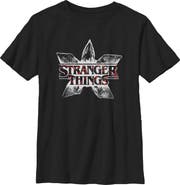 Stranger Things Netflix Boys' Stranger Things Demogorgon Head Classic Logo T Shirt