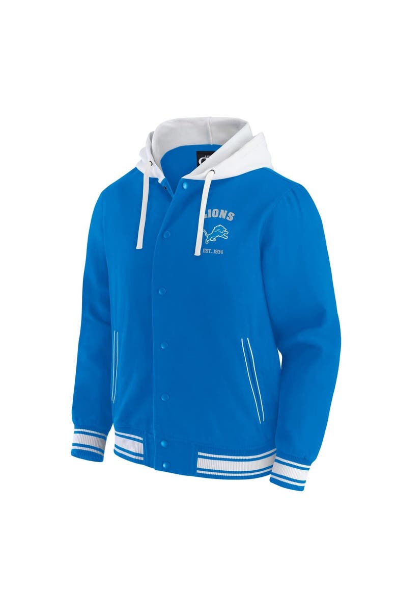 Darius Rucker Collection by Fanatics Men's Darius Rucker Collection by Fanatics Blue Detroit Lions Full-Snap Hoodie Jacket, Alternate, color, Blue