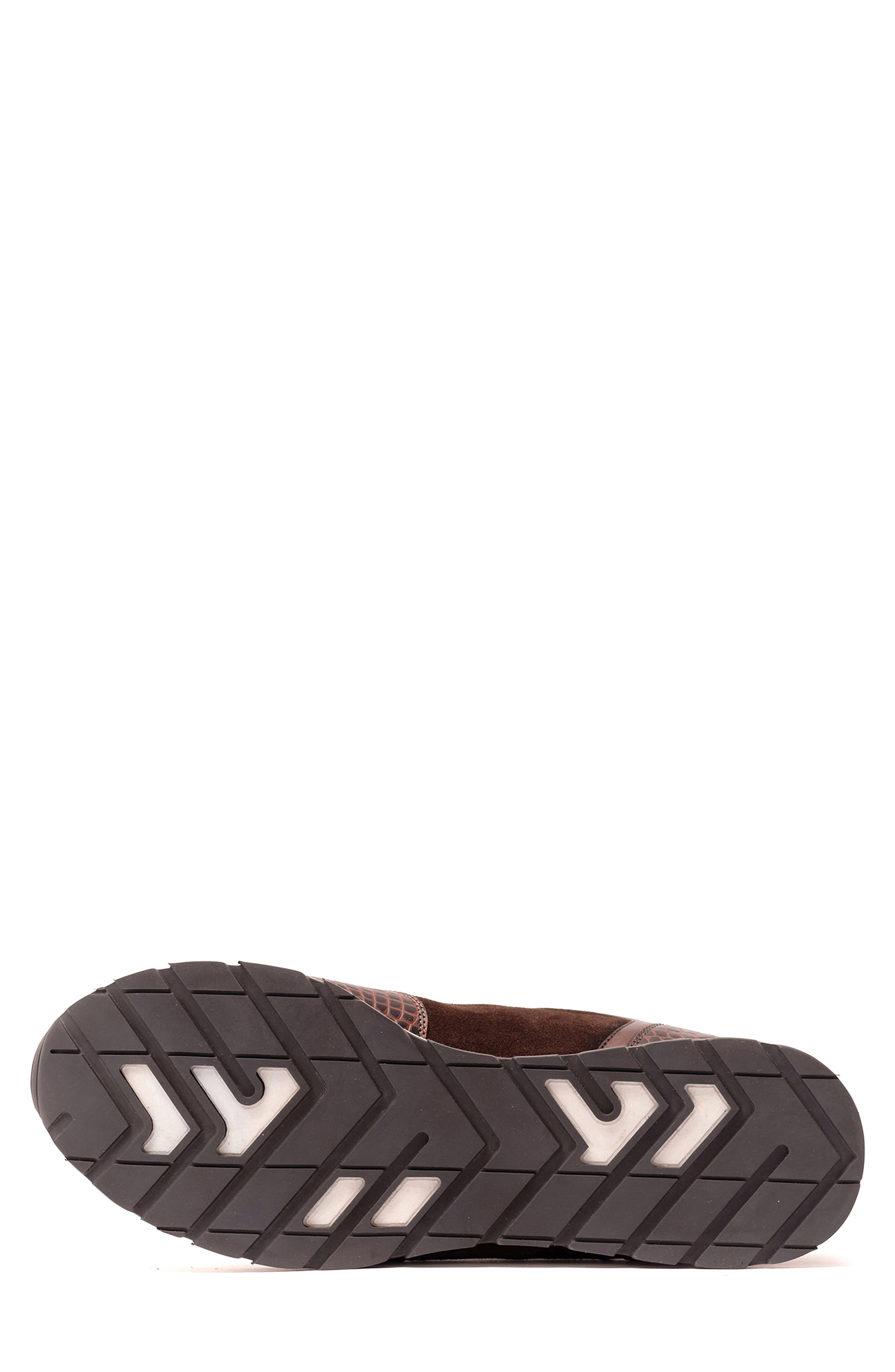 Hazel Snake Print Sneaker, Alternate, color, CHOCOLATE BROWN