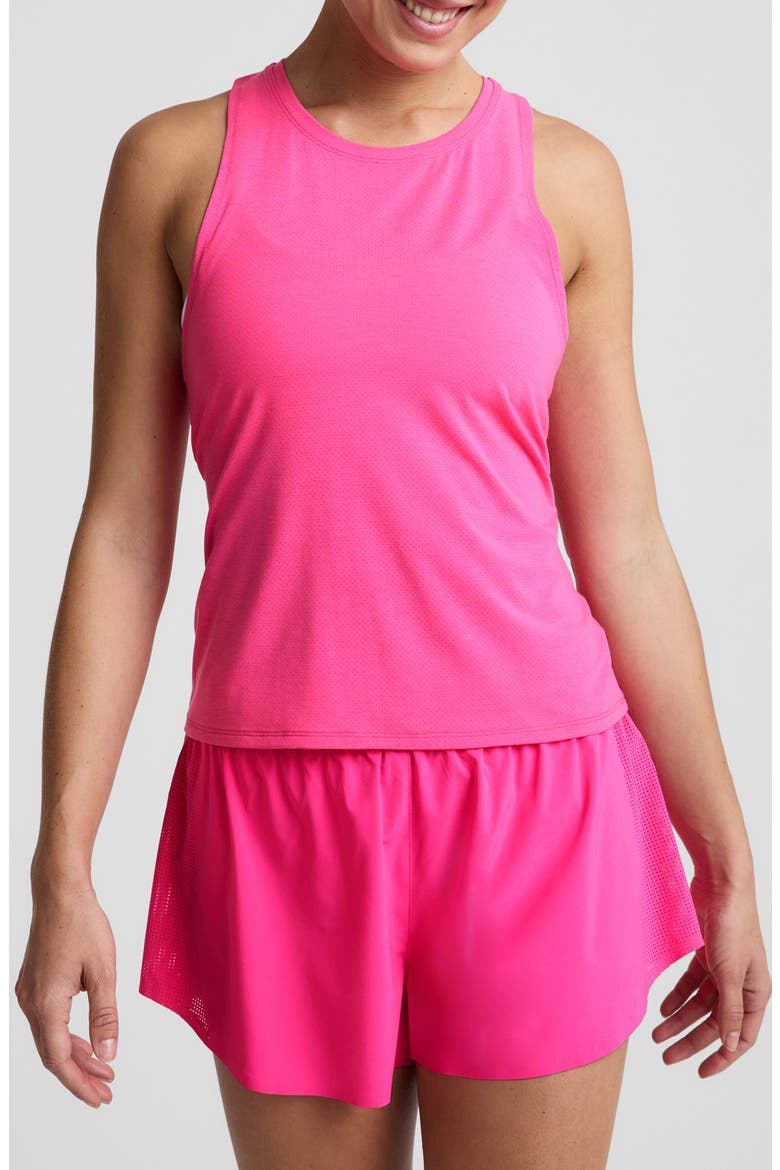 Breezeweight Performance Racerback Tank, Main, color, PINK GLOW