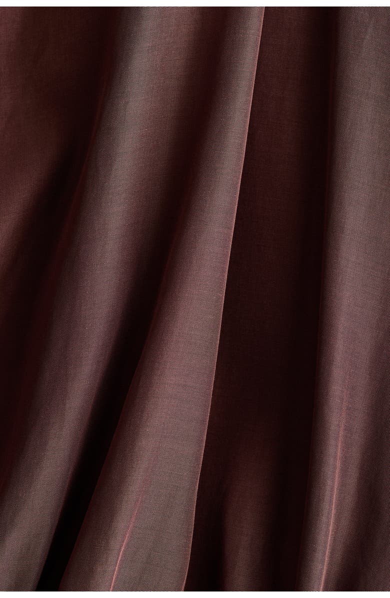 H&M Braid-detail Tunic Dress, Alternate, color, Dark Brown