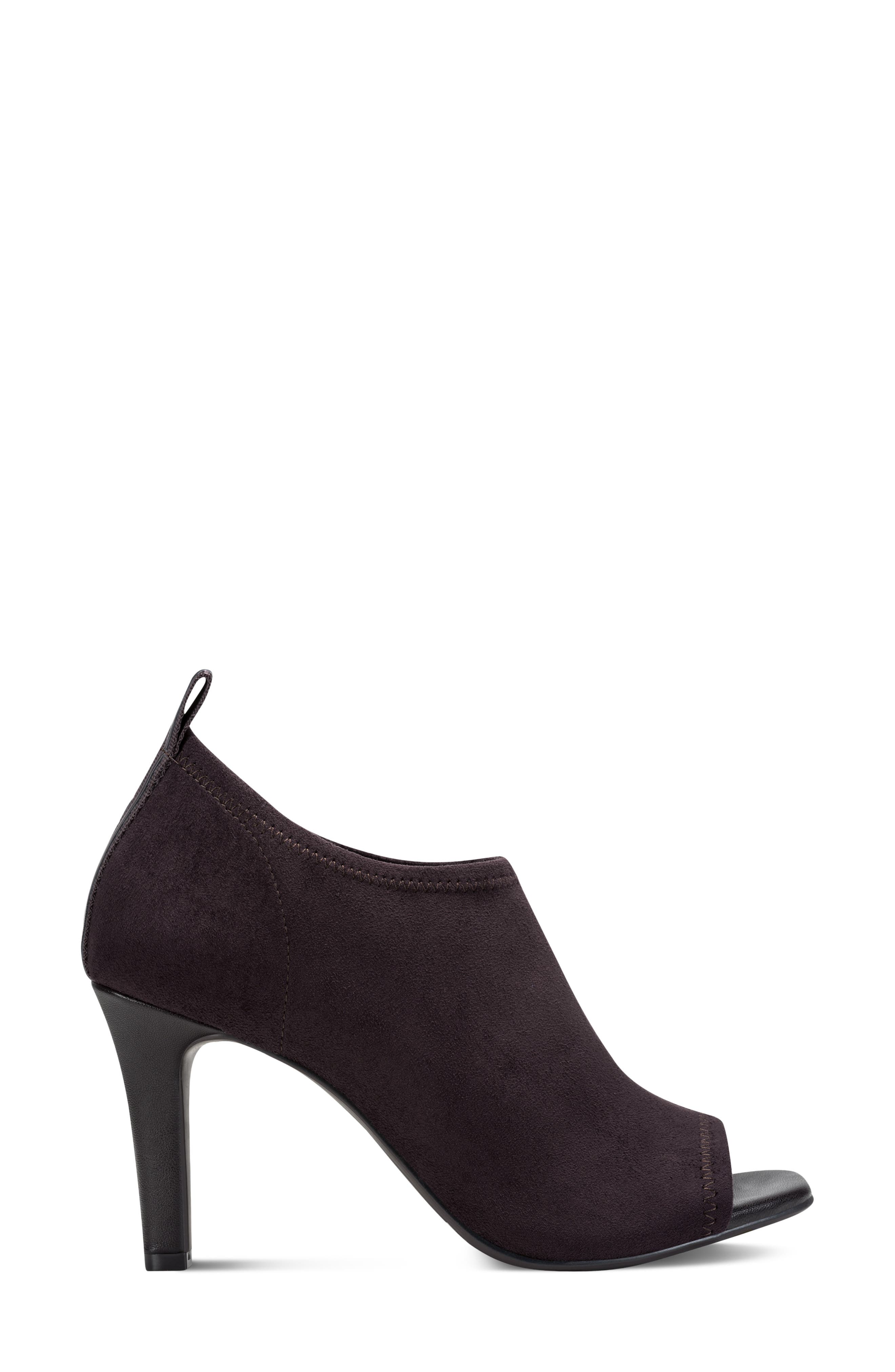 Brynna Open Toe Bootie, Alternate, color, BROWN