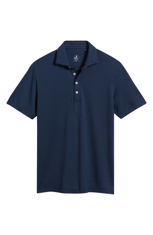 Johnnie-o Idris Top Shelf Heathered Polo In Blue