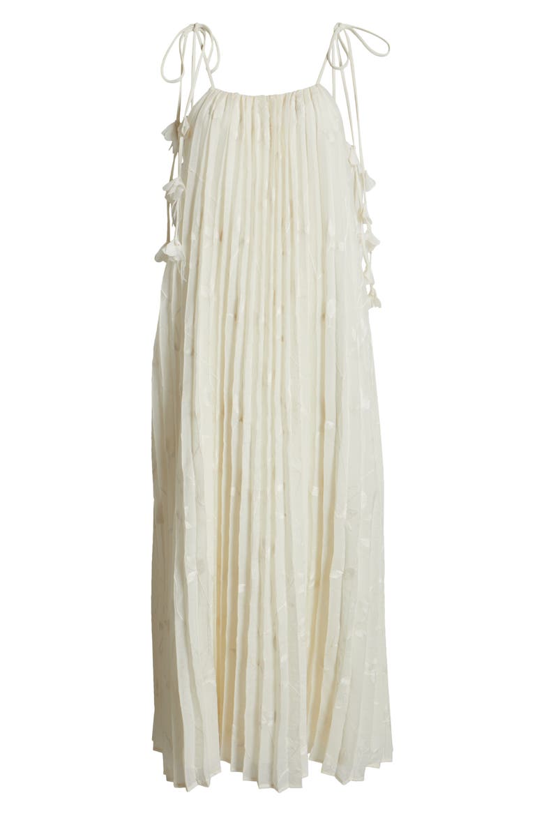 Sadie Floral Embroidery Midi Dress, Alternate, color, IVORY
