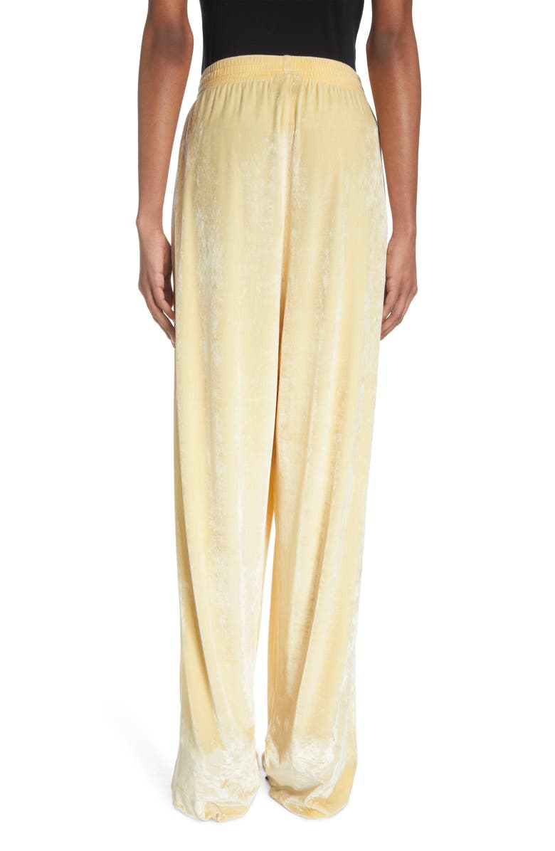 Balenciaga Velour Track Pants, Alternate, color, 