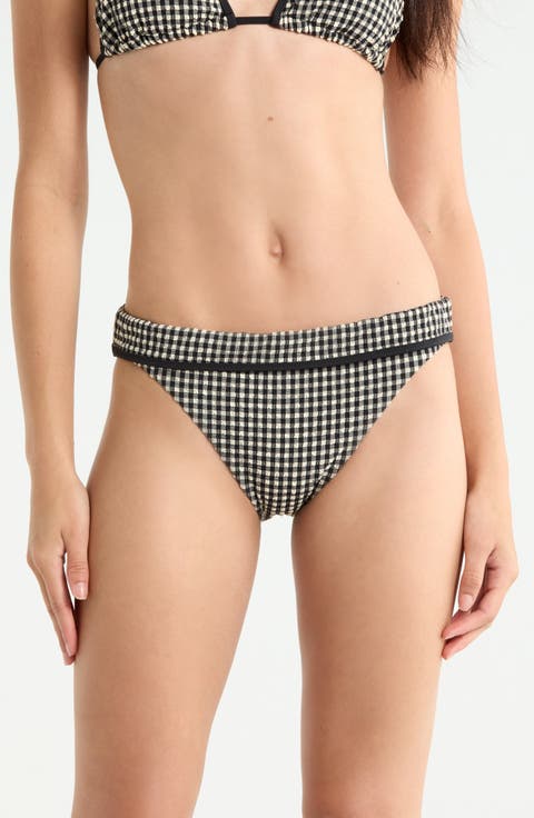 Banded Smocked Hipster Bikini Bottoms
