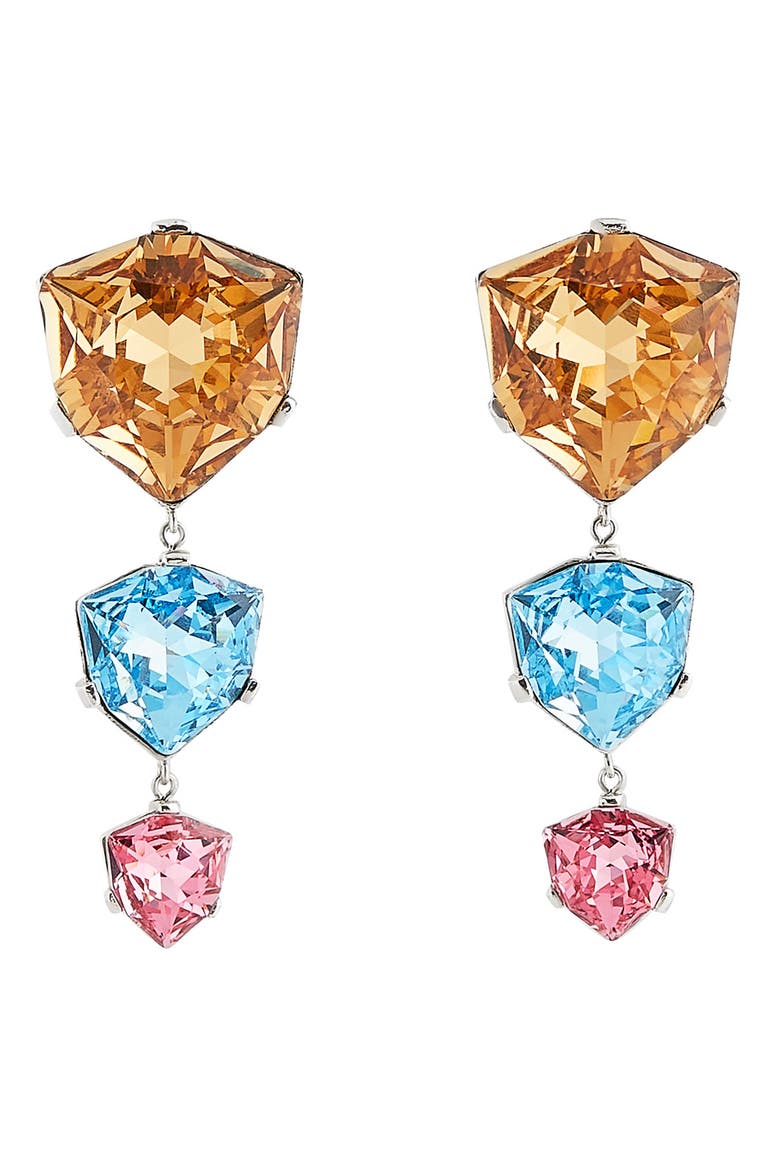 Triple Drop Earrings, Main, color, MULTI