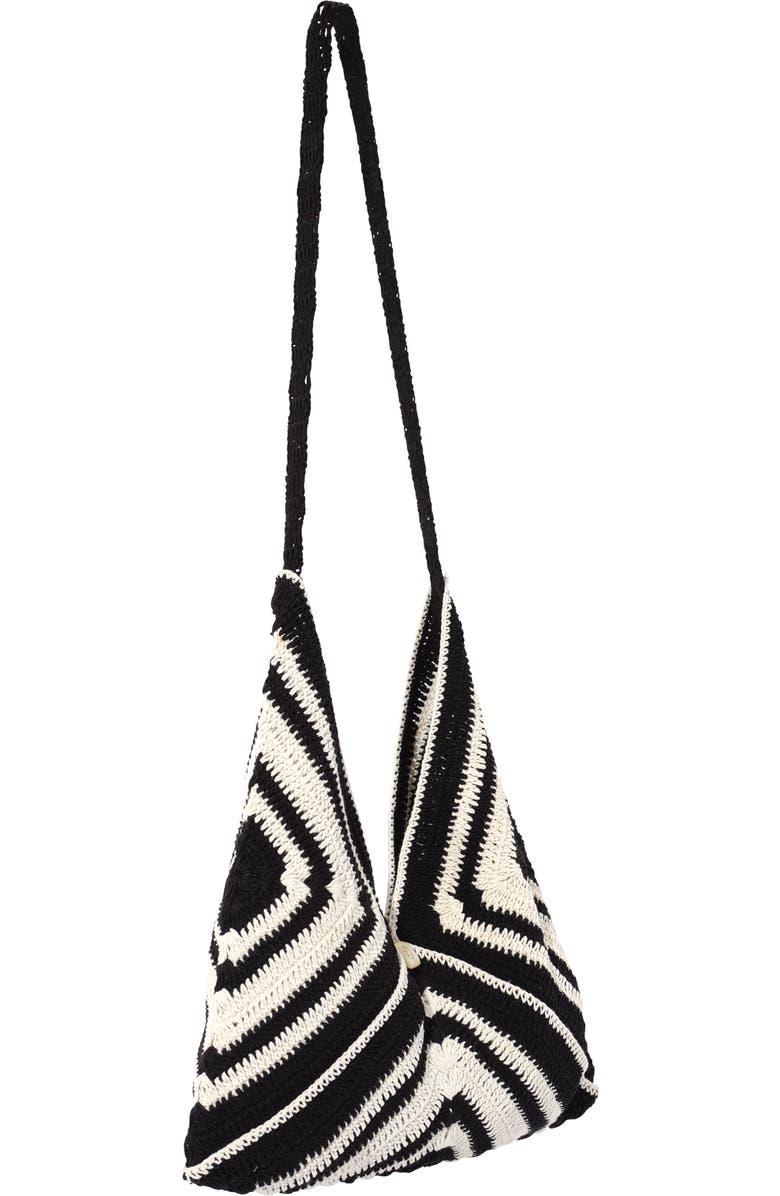 Faherty riviera crochet bag, Alternate, color, Black