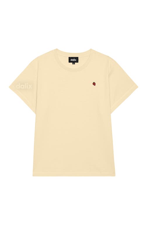 Dalix Womens Lil Strawberry Lightweight High Waisted Tee In Neutral