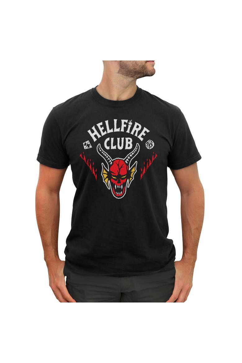 Men's Stranger Things Hellfire Club Badge  Graphic T-Shirt, Main, color, Black