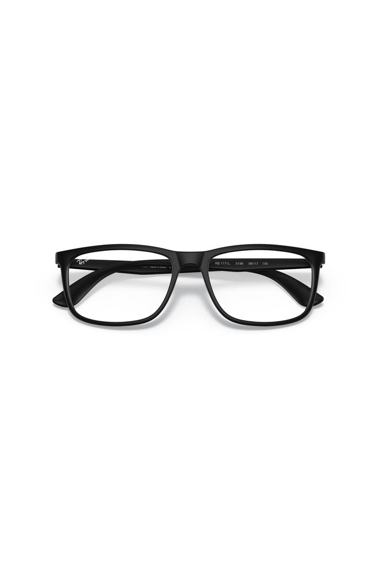 58mm Rectangle optical glasses, Alternate, color, Black