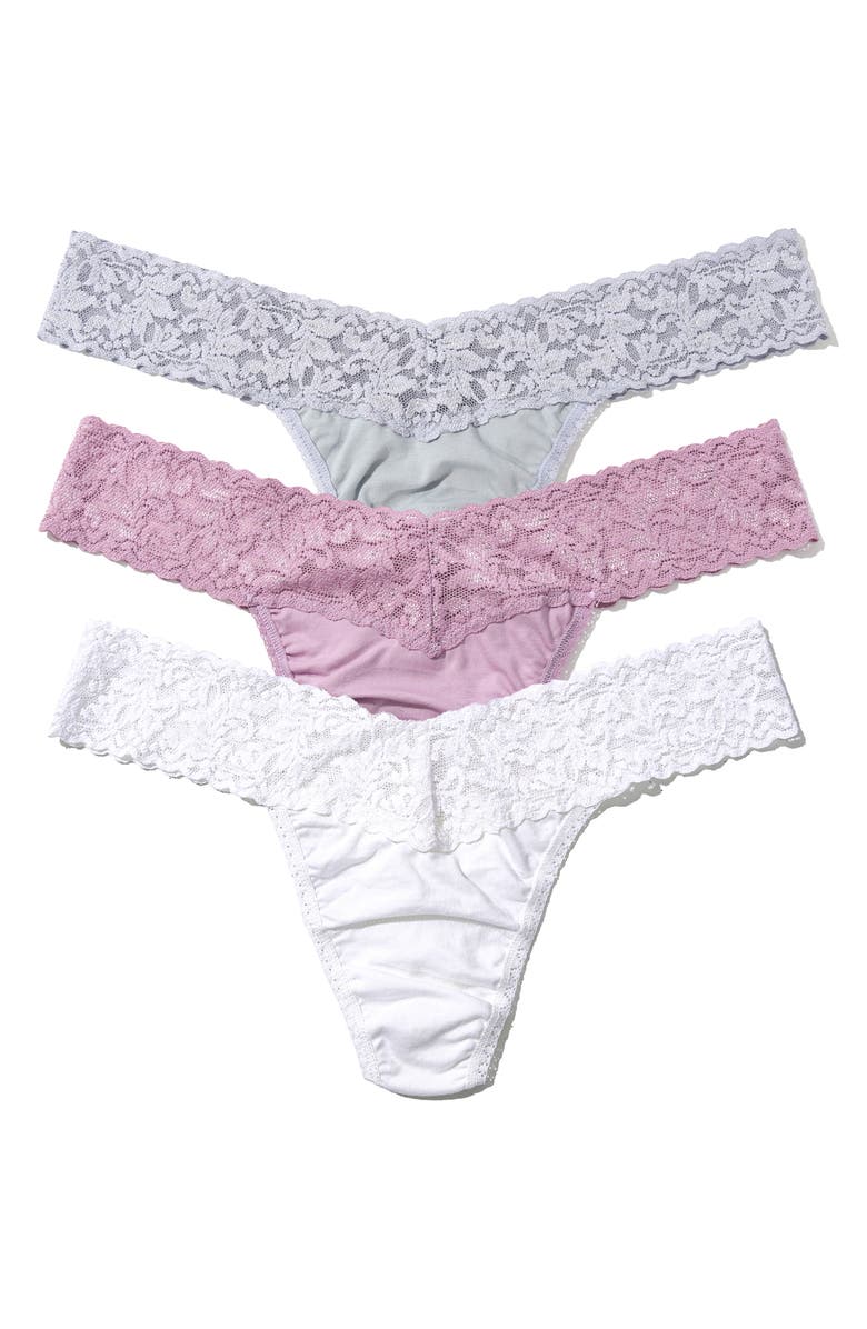 Hanky Panky Holiday Assorted 3-Pack Low Rise Cotton Thongs, Alternate, color, 