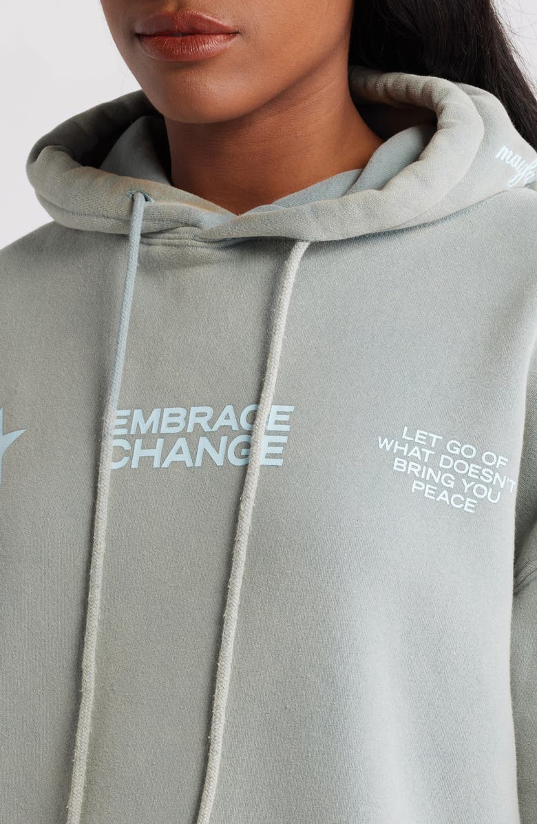 THE MAYFAIR GROUP Embrace Change Graphic Hoodie, Alternate, color, 