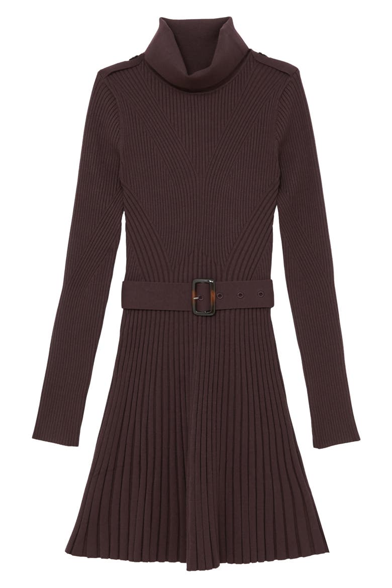 Vivi Long Sleeve Rib Dress, Alternate, color, PLUM PURPLE