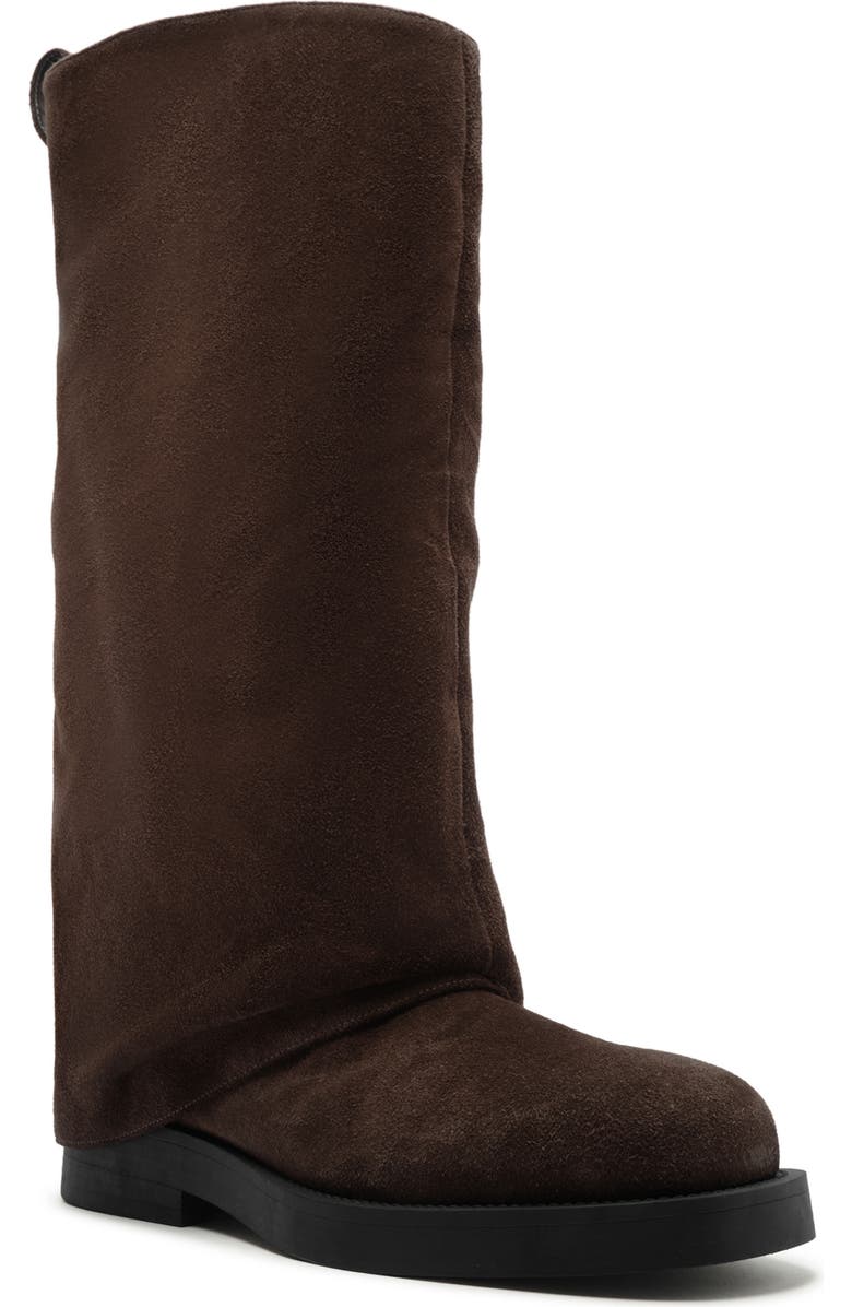 Schutz Keira Up Platform Knee High Boot, Main, color, Root Brown
