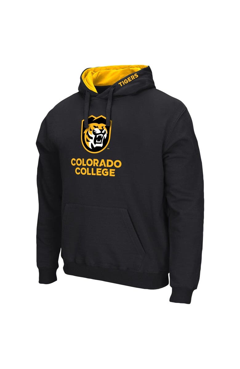 COLOSSEUM Men's Colosseum Black Colorado College Tigers Isle Pullover Hoodie, Alternate, color, Black