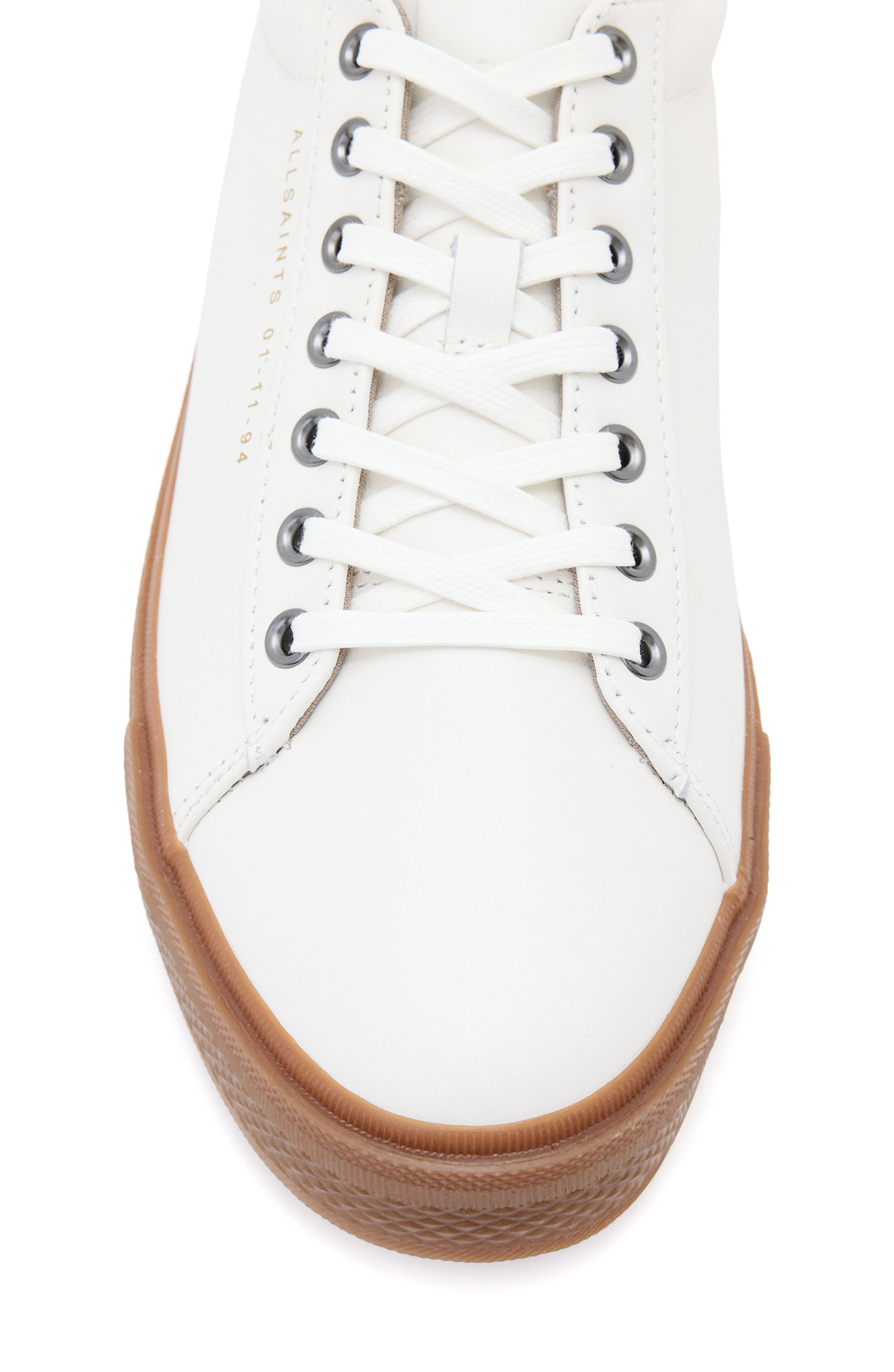 AllSaints Brody Low Top Sneaker, Alternate, color, White/ Dark Grey