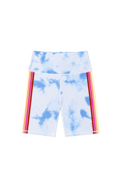 Big Kid Printed Cloud Activewear Bike Shorts