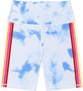 Limeapple Big Kid Printed Cloud Activewear Bike Shorts