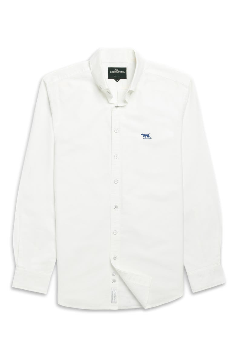Rodd & Gunn North Island Solid Button-Down Shirt, Alternate, color, Blanc