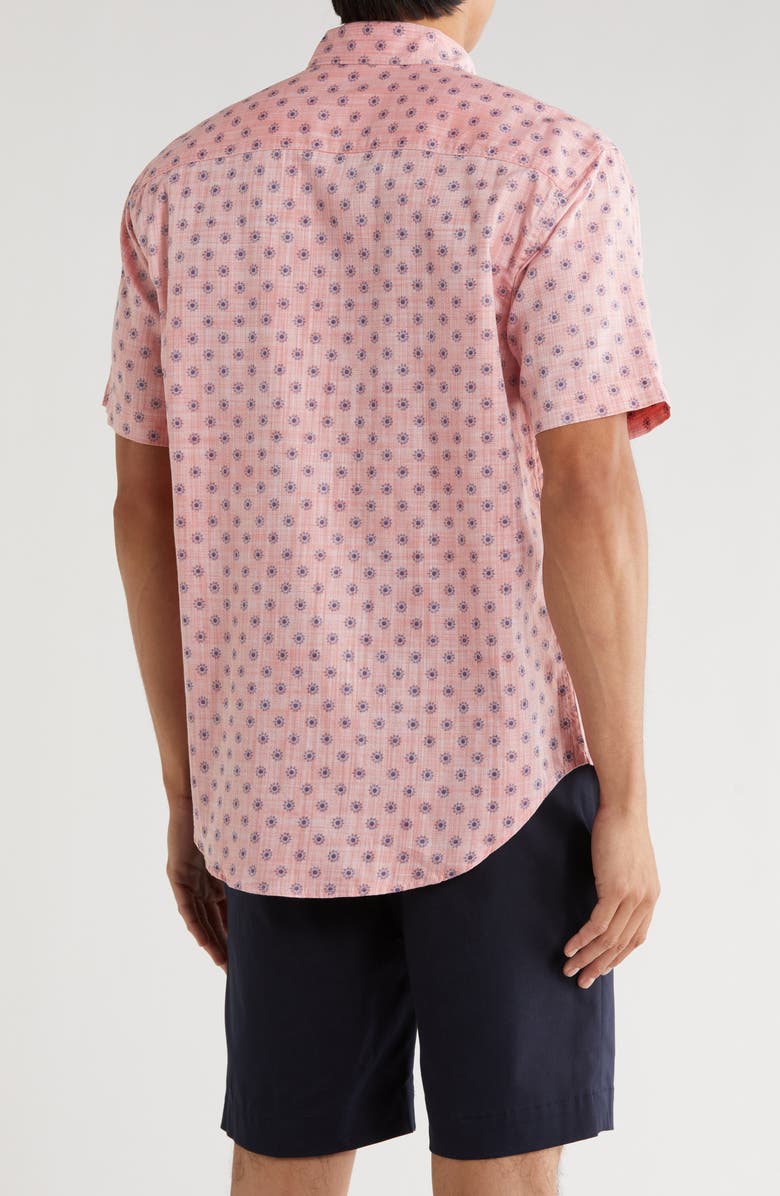 Coastaoro Starburst Short Sleeve Shirt, Alternate, color, Coral
