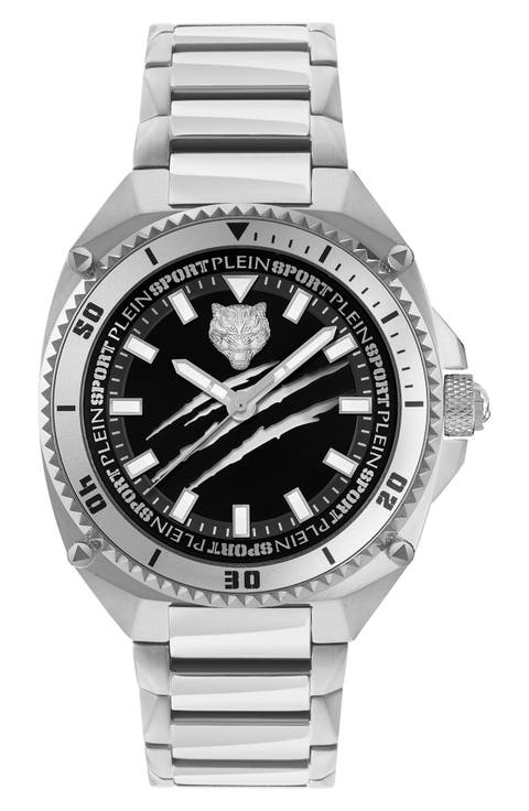 Thunder Force Quartz Bracelet Watch, 47mm