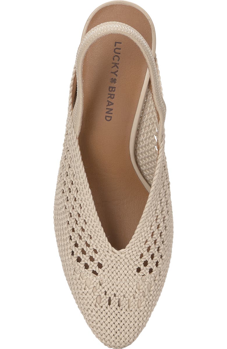 Lucky Brand Melony Slingback Pump, Alternate, color, Natural Mk Knit