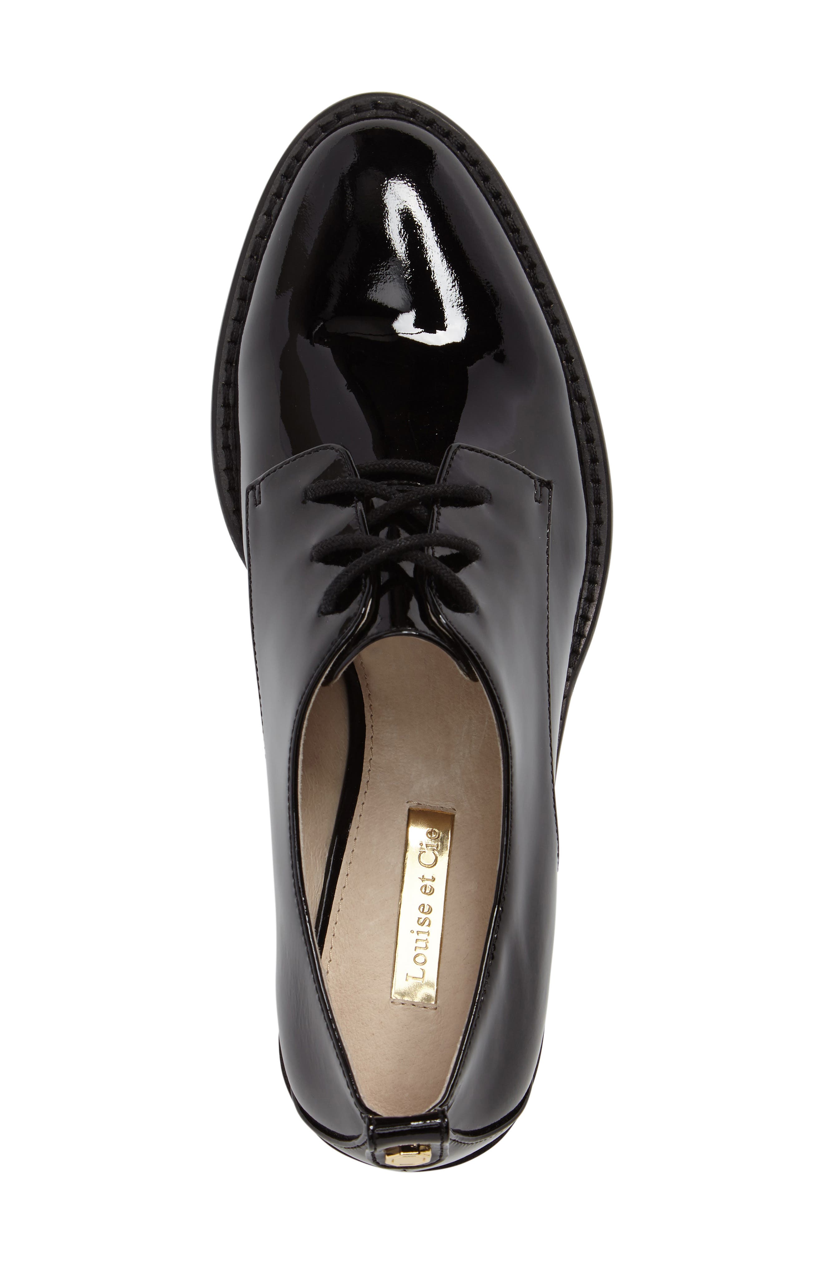 Fenn Lace-Up Oxford, Alternate, color, BLACK PATENT