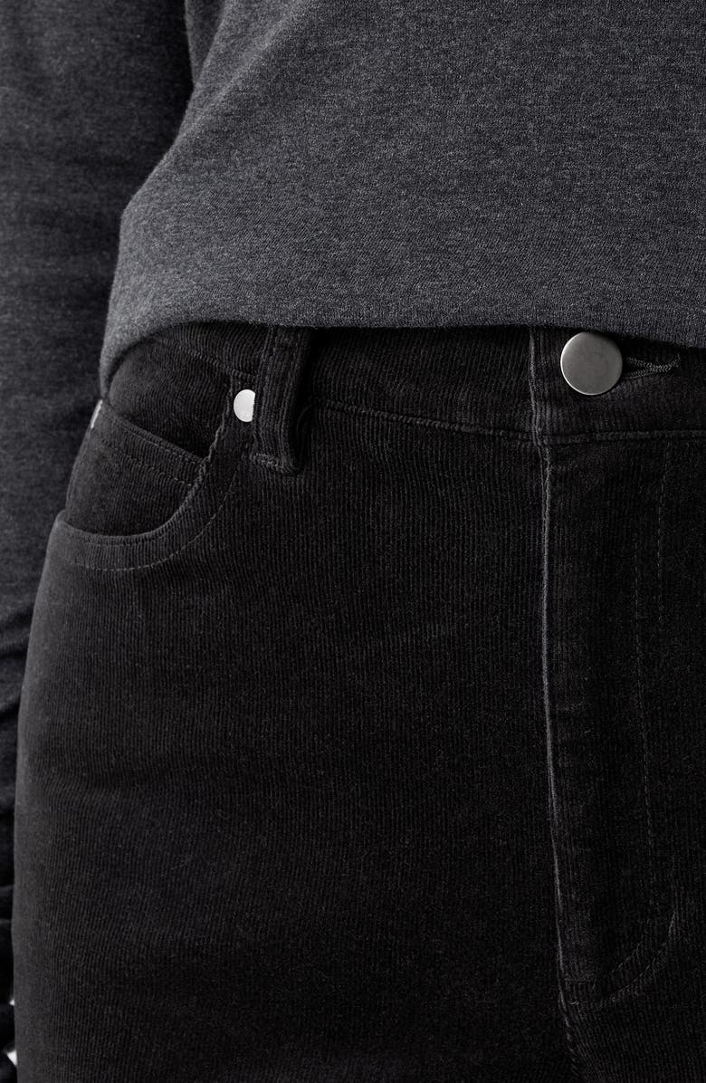 Eileen Fisher High Waist Ankle Straight Leg Corduroy Pants, Alternate, color, 